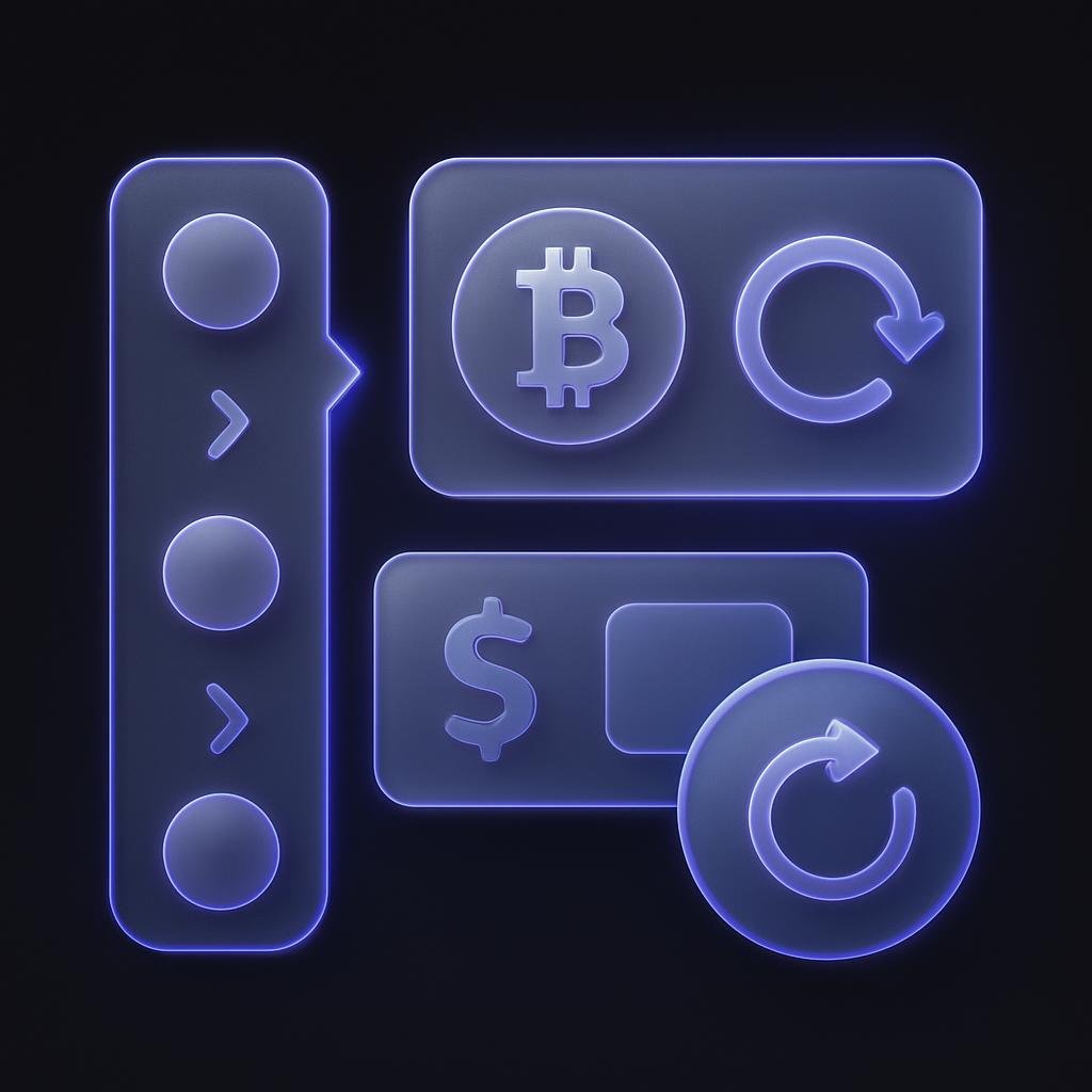 Illustration of setting up recurring buys with steps on Bitunix.