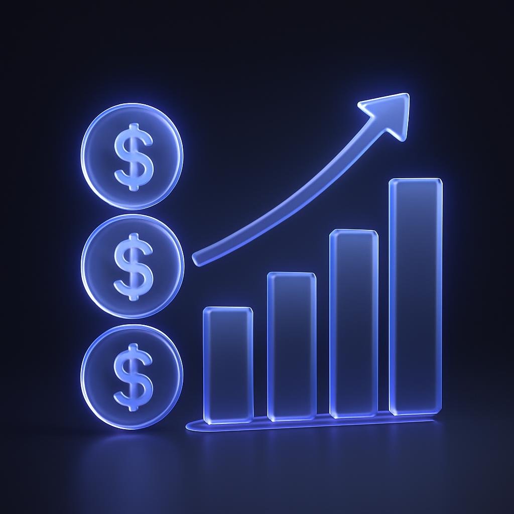 Illustrate the concept of Crypto Dollar-Cost Averaging (DCA) with a simple graphic showing regular investments over time.