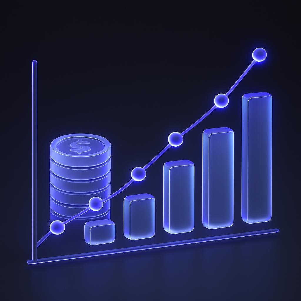 Illustrate the concept of Dollar-Cost Averaging with a simple chart showing investment over time.