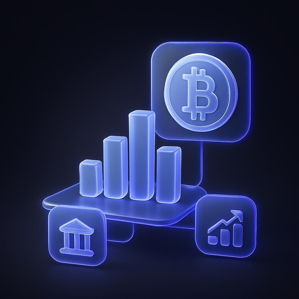 Illustrate the concept of a diversified crypto portfolio with a simple diagram showing different asset classes.