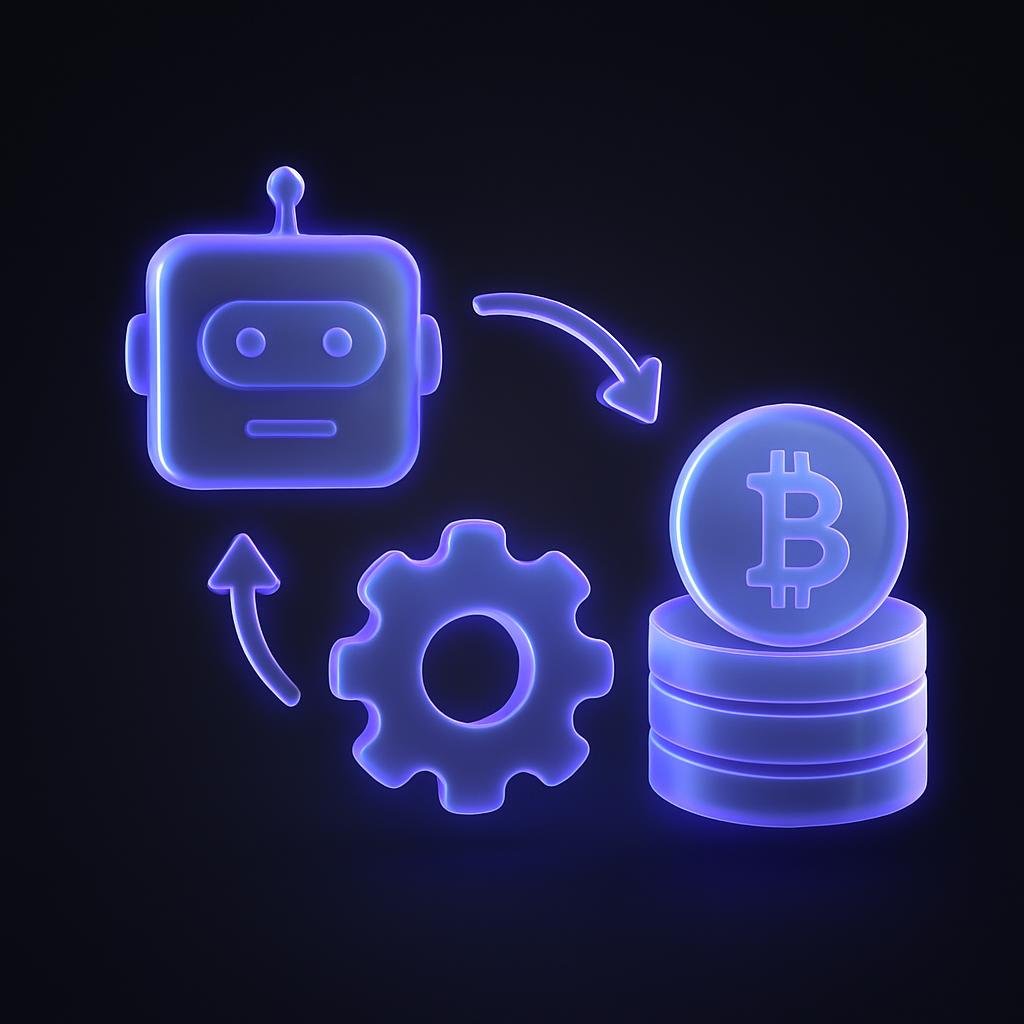 Illustrate the concept of automated crypto investing with a flowchart showing how automation tools work.