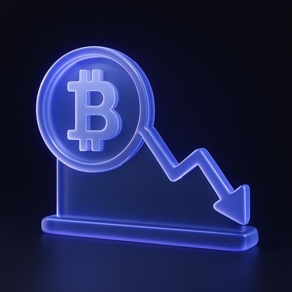 Visual representation of Bitcoin's price dip and its impact