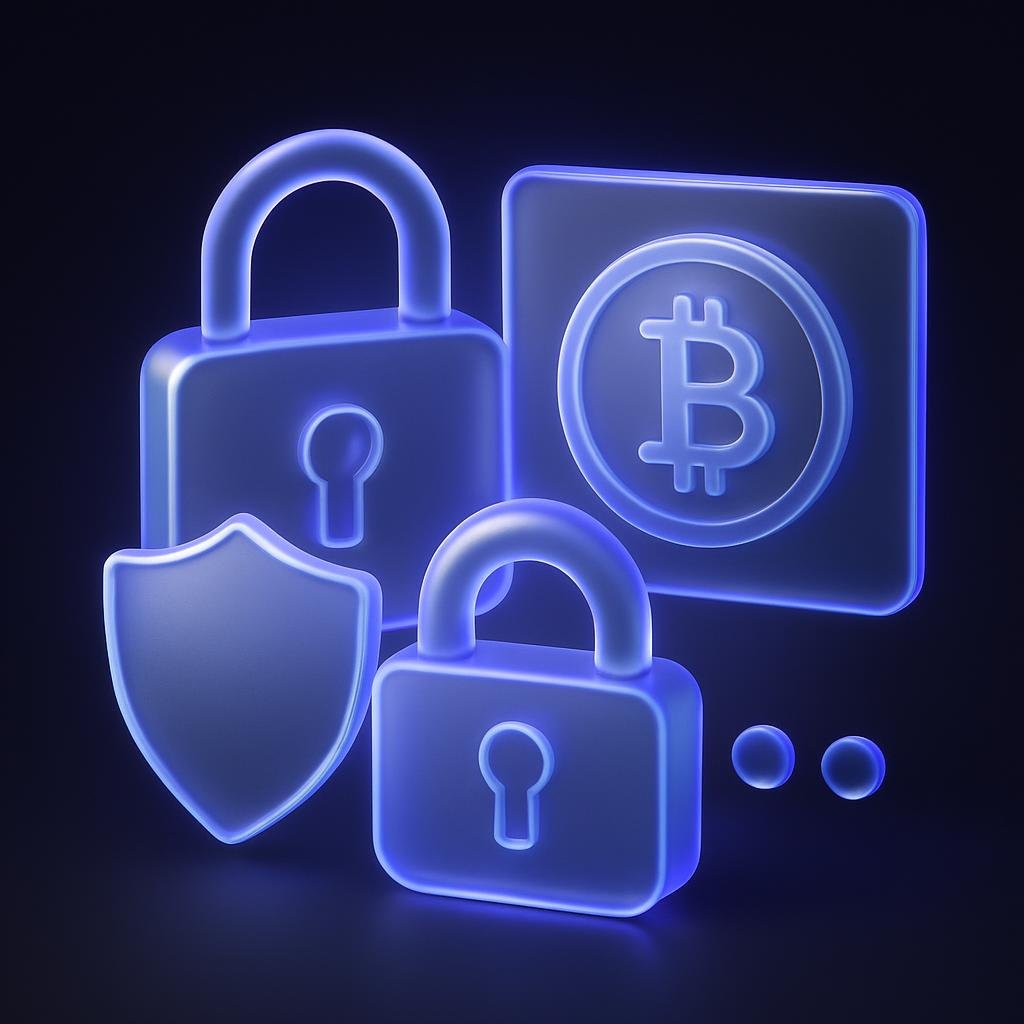 Infographic on safety measures for first-time crypto investors.