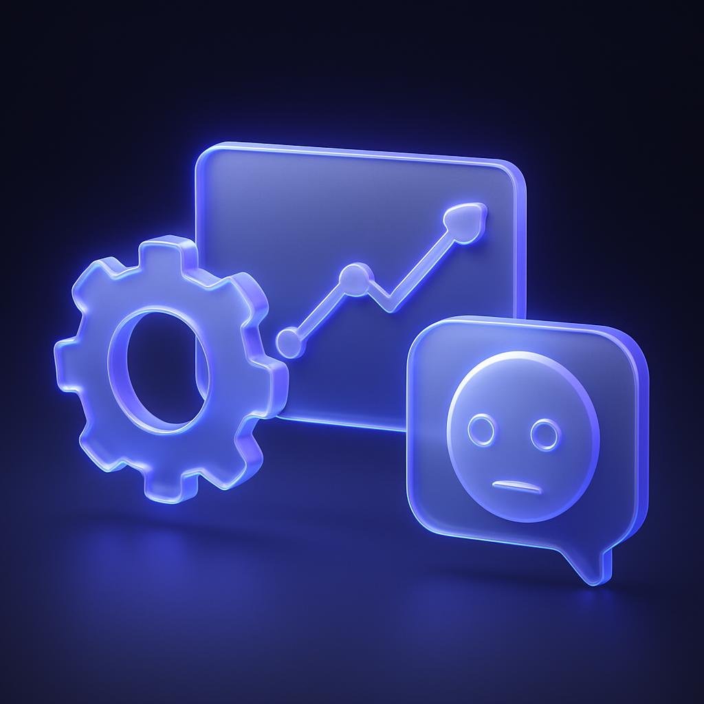 Visual representation of benefits, such as efficiency and emotion-free trading.