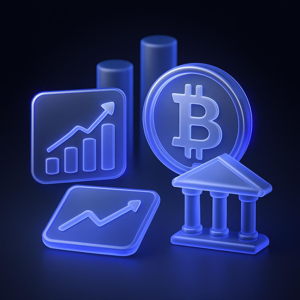 Infographic on institutional investment trends in Bitcoin.