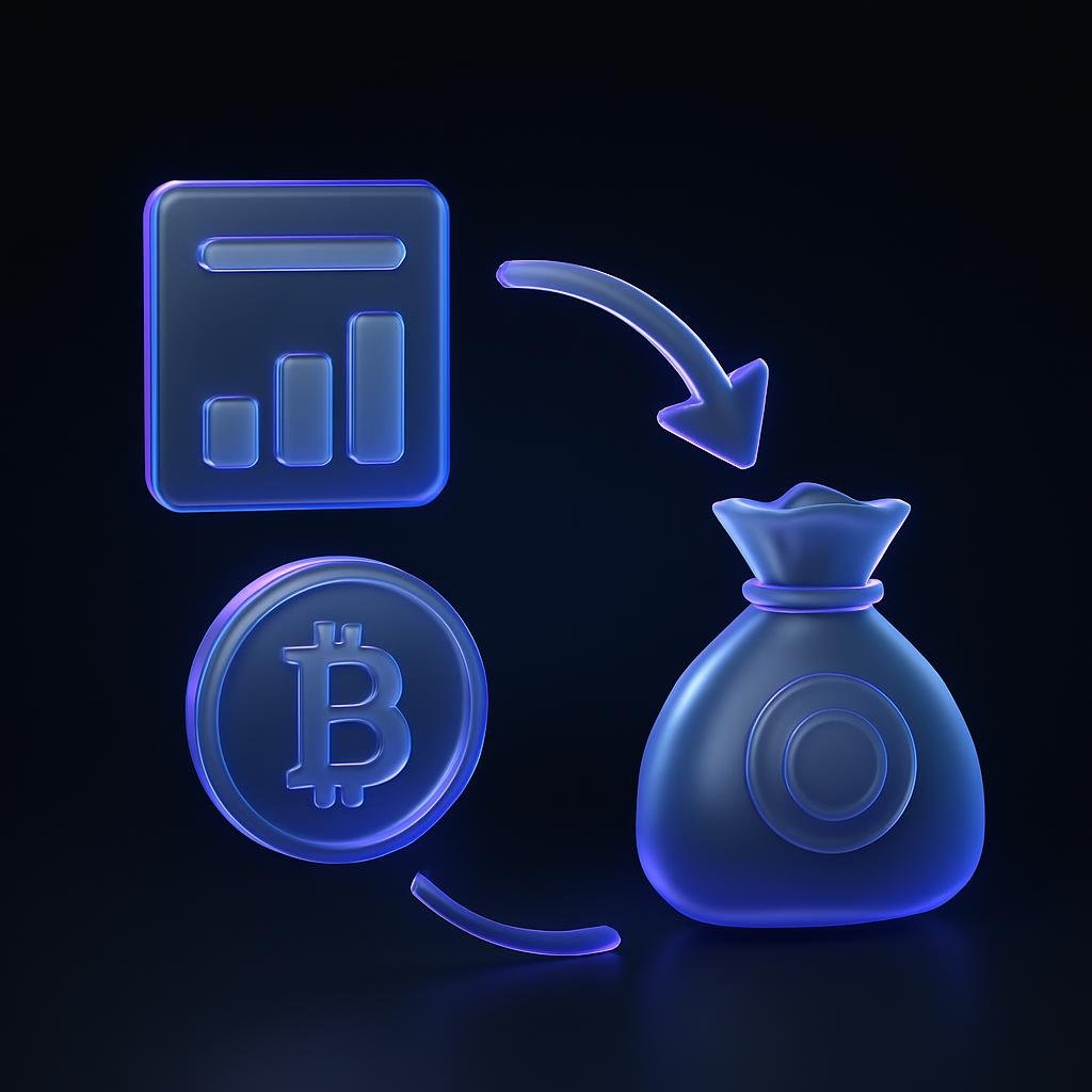 Illustrate crypto ETF outflows concept with a diagram showing fund withdrawal process.