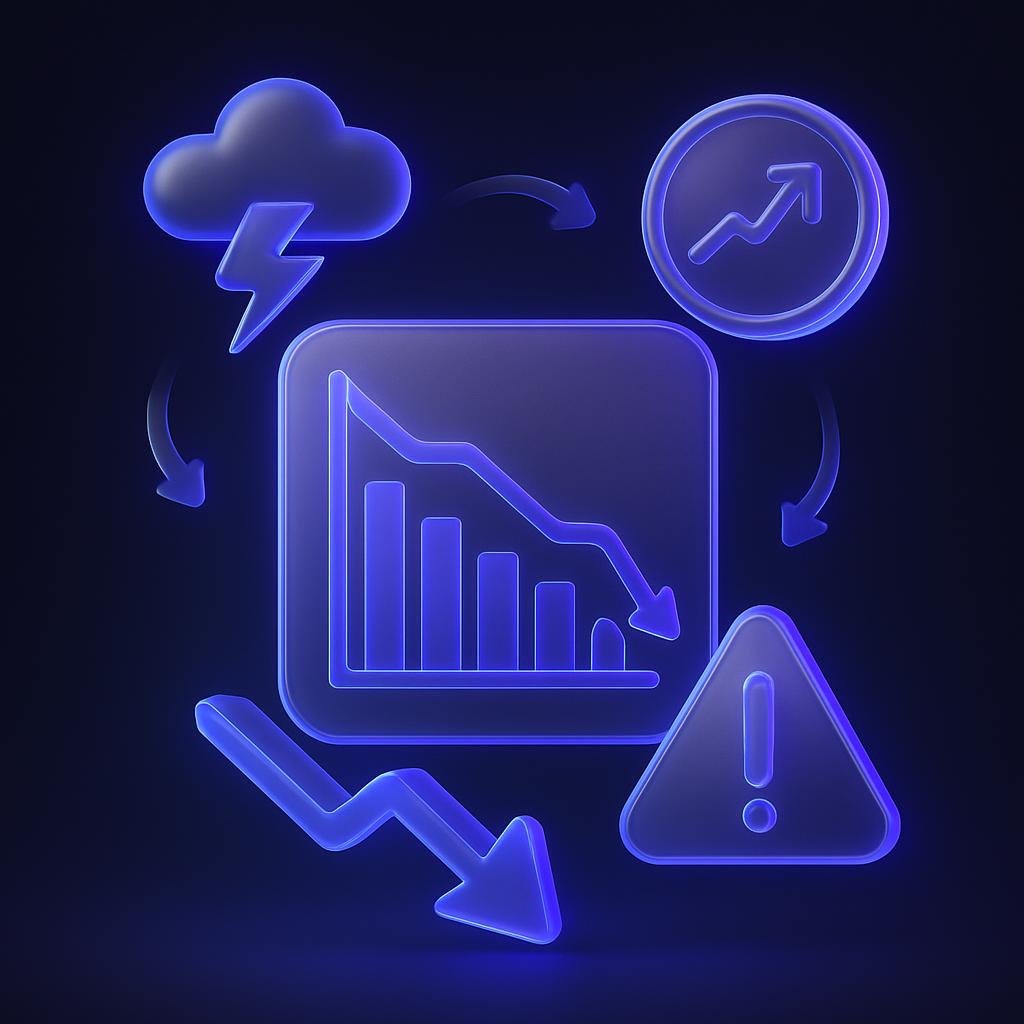Diagram illustrating factors causing market wide sell offs