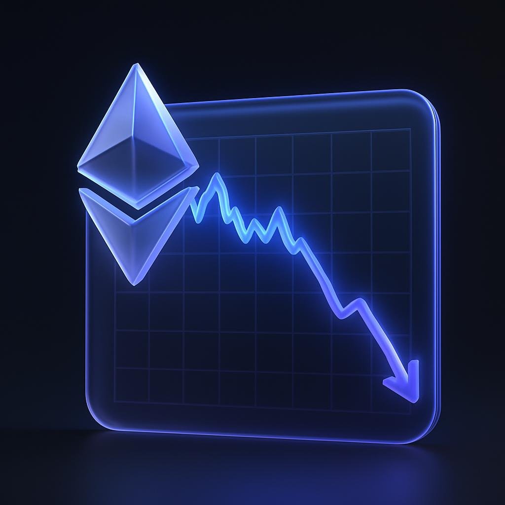 Illustrate the Ethereum price crash with a graph showing the price drop in February 2026.