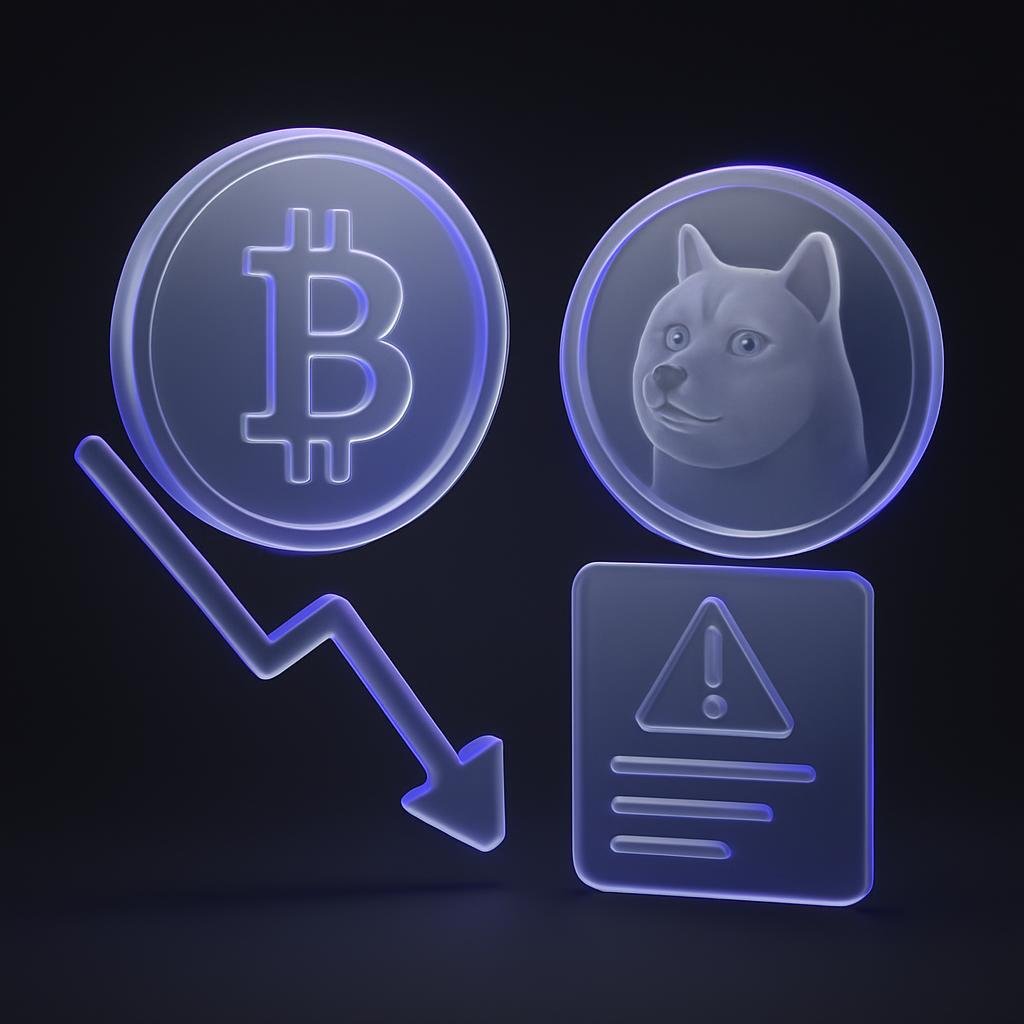 Diagram comparing the altcoin crash and doge crash triggers and impacts.