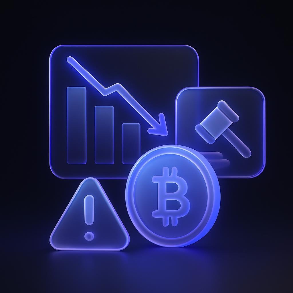 Diagram showing how crypto liquidations occur during market volatility.