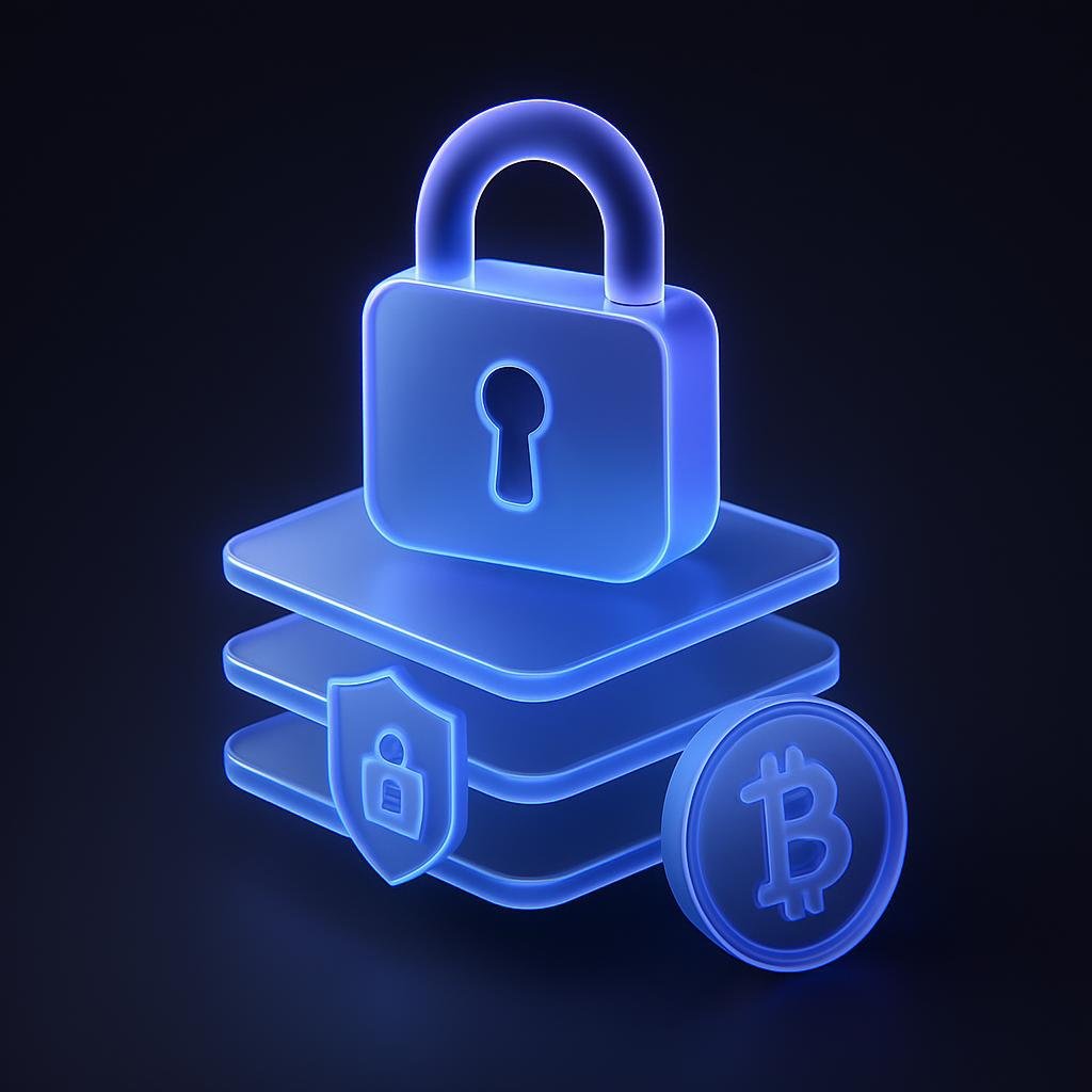 Illustrate Bitunix's role in crypto security with a graphic showing security layers.