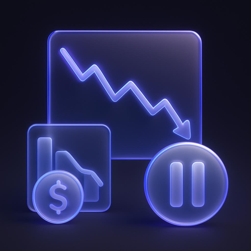 Illustrate the concept of withdrawal pauses during market volatility.