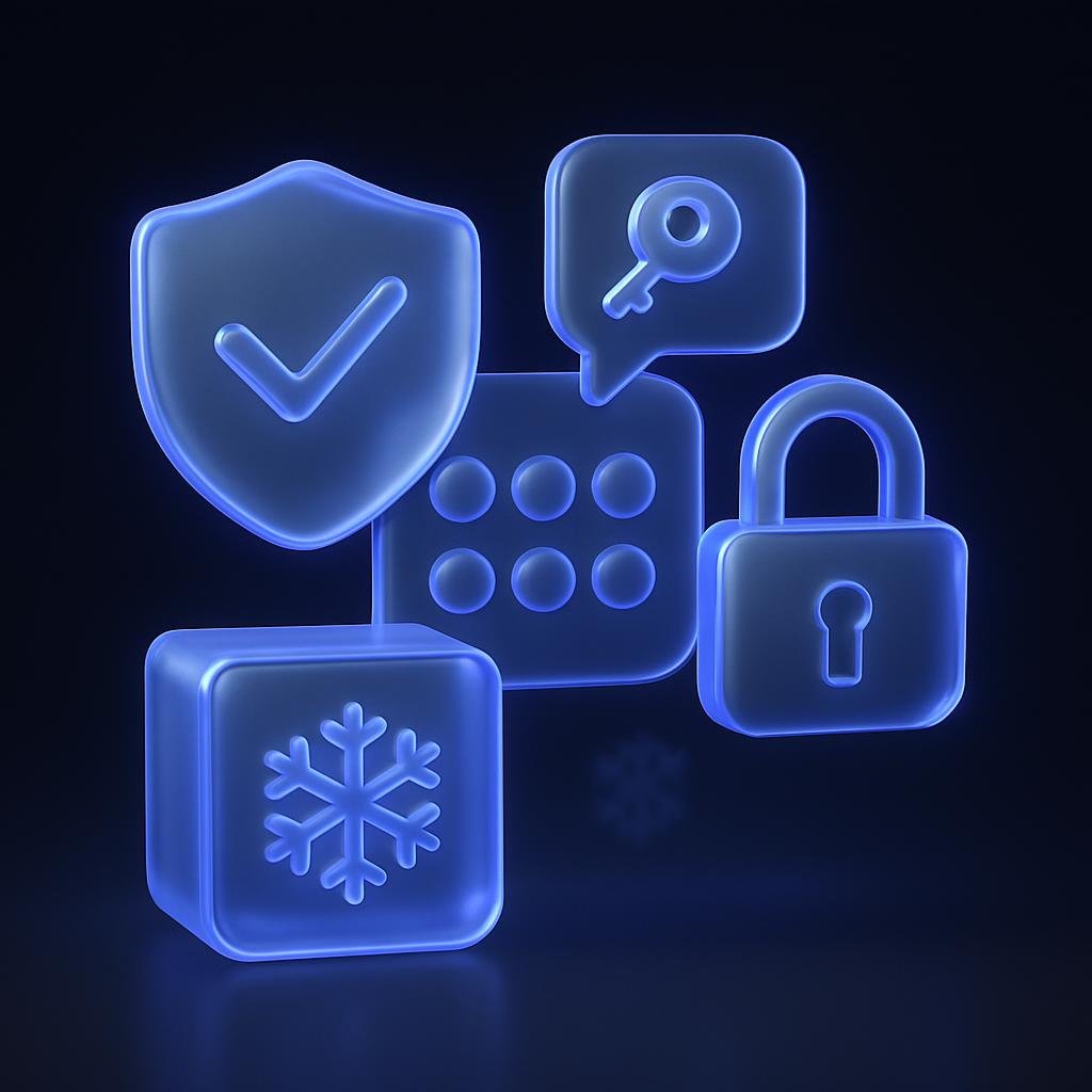 Diagram explaining Bitunix's security features like 2FA and cold storage.