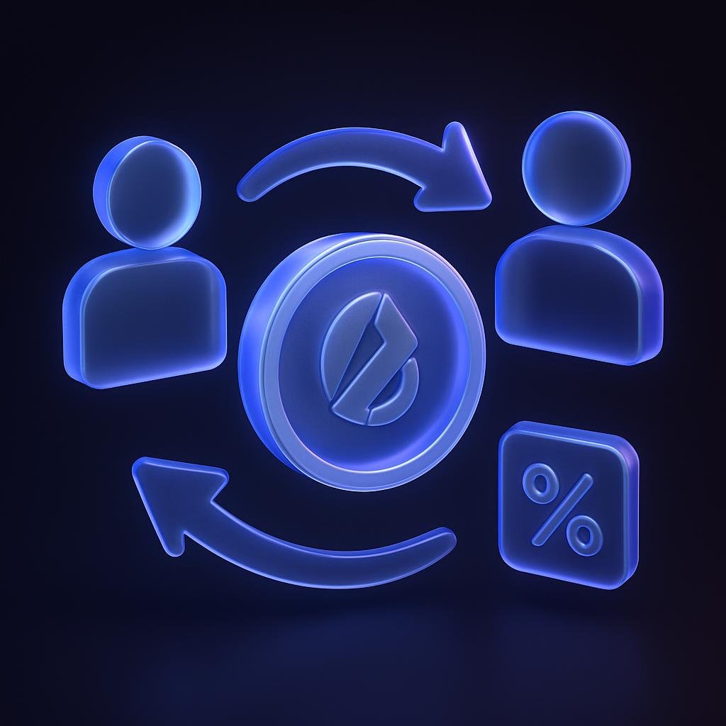Diagram explaining the maker-taker fee model used by Bitunix.