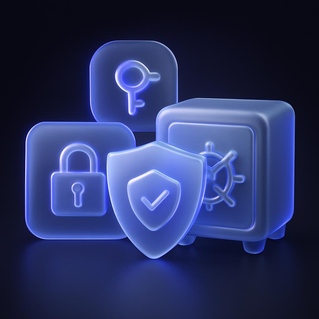 Visual representation of Bitunix's protective measures like 2FA and cold storage.