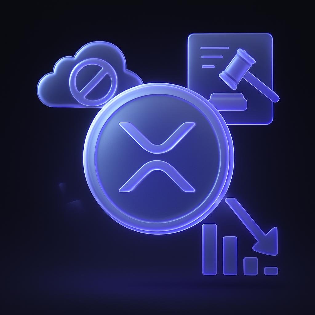 Diagram showing factors leading to the XRP price crash.