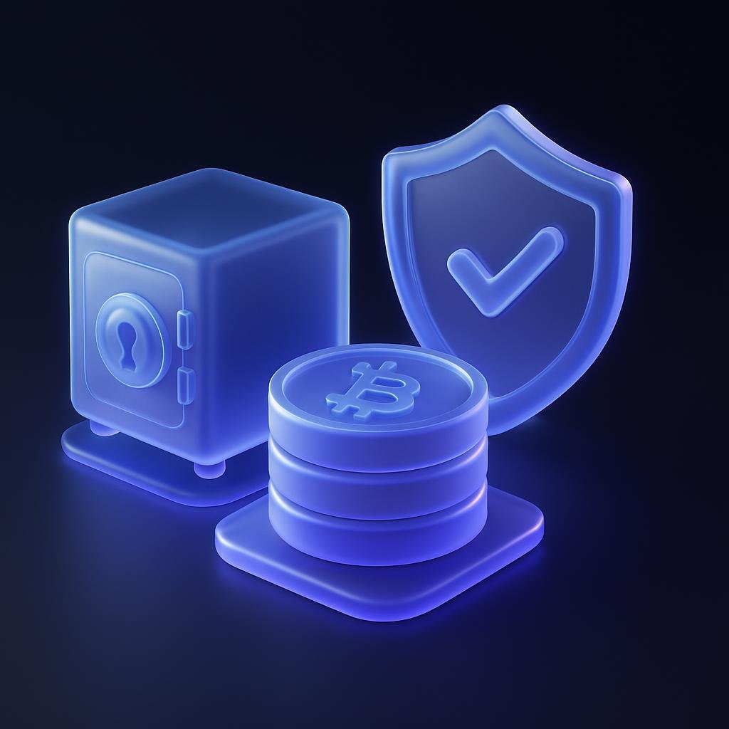 Visual representation of the cold storage process and insurance fund for asset safety.