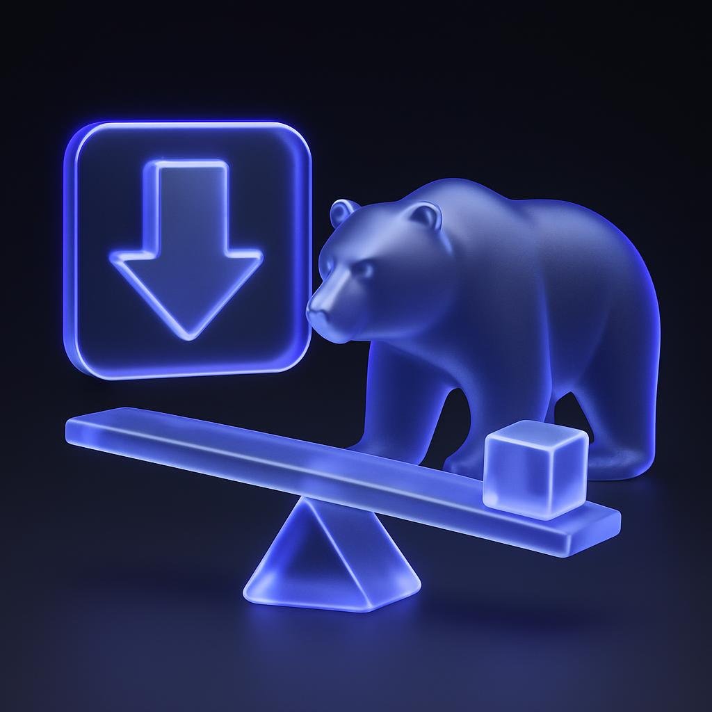 Visualize the leverage options and associated risks in a bear market.