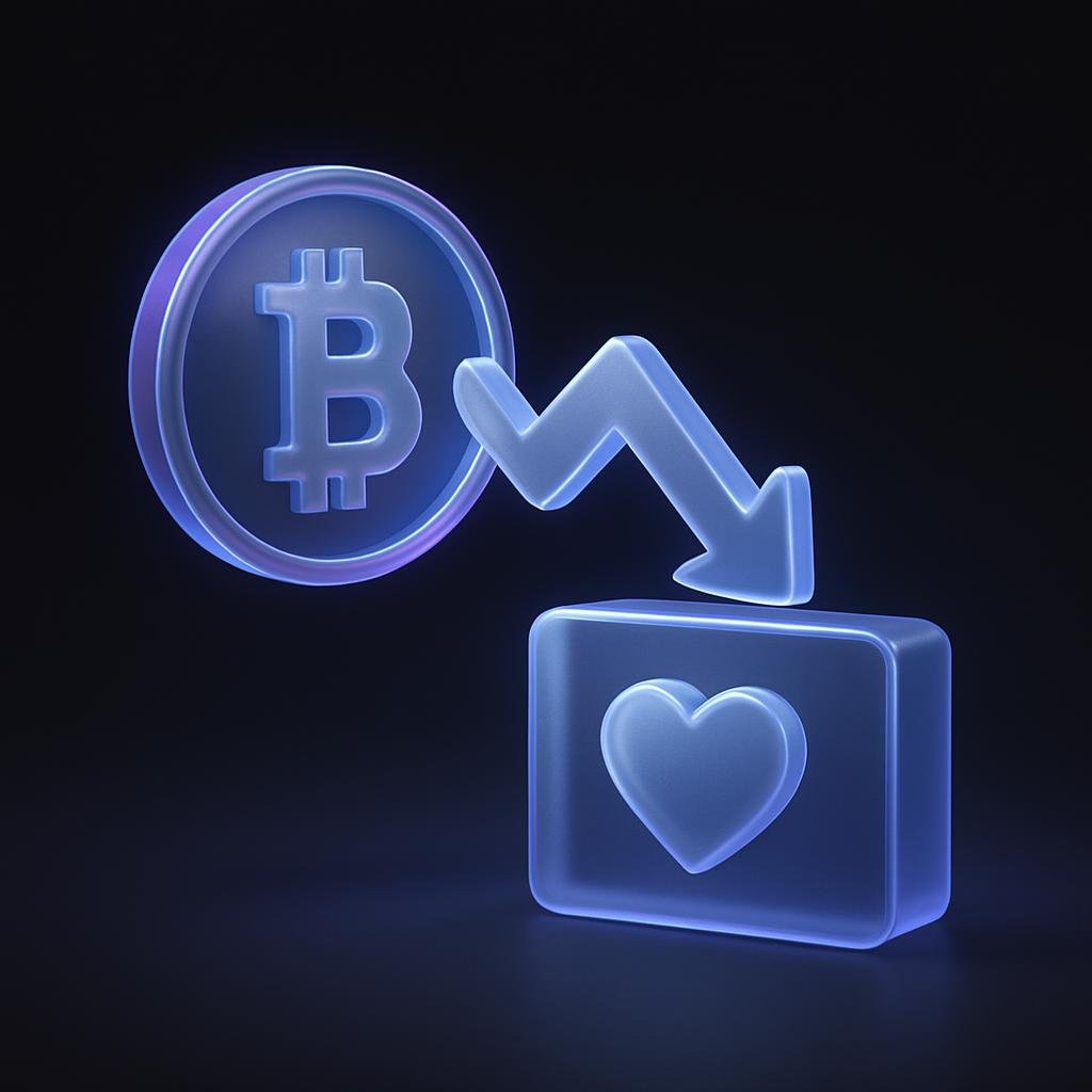 Depict Bitunix's resilience during market crashes, emphasizing the Bitunix Care Fund.