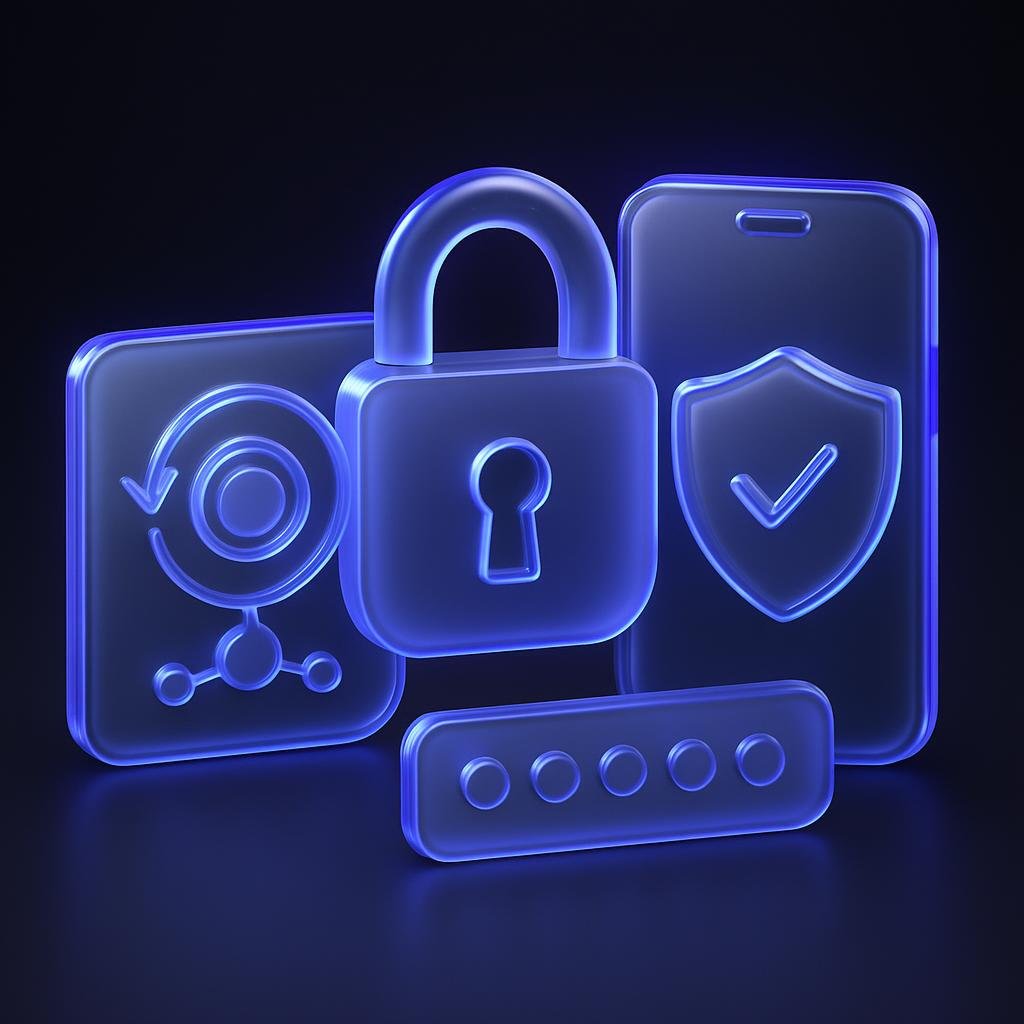 Visual representation of exchange security features like cold storage and 2FA.