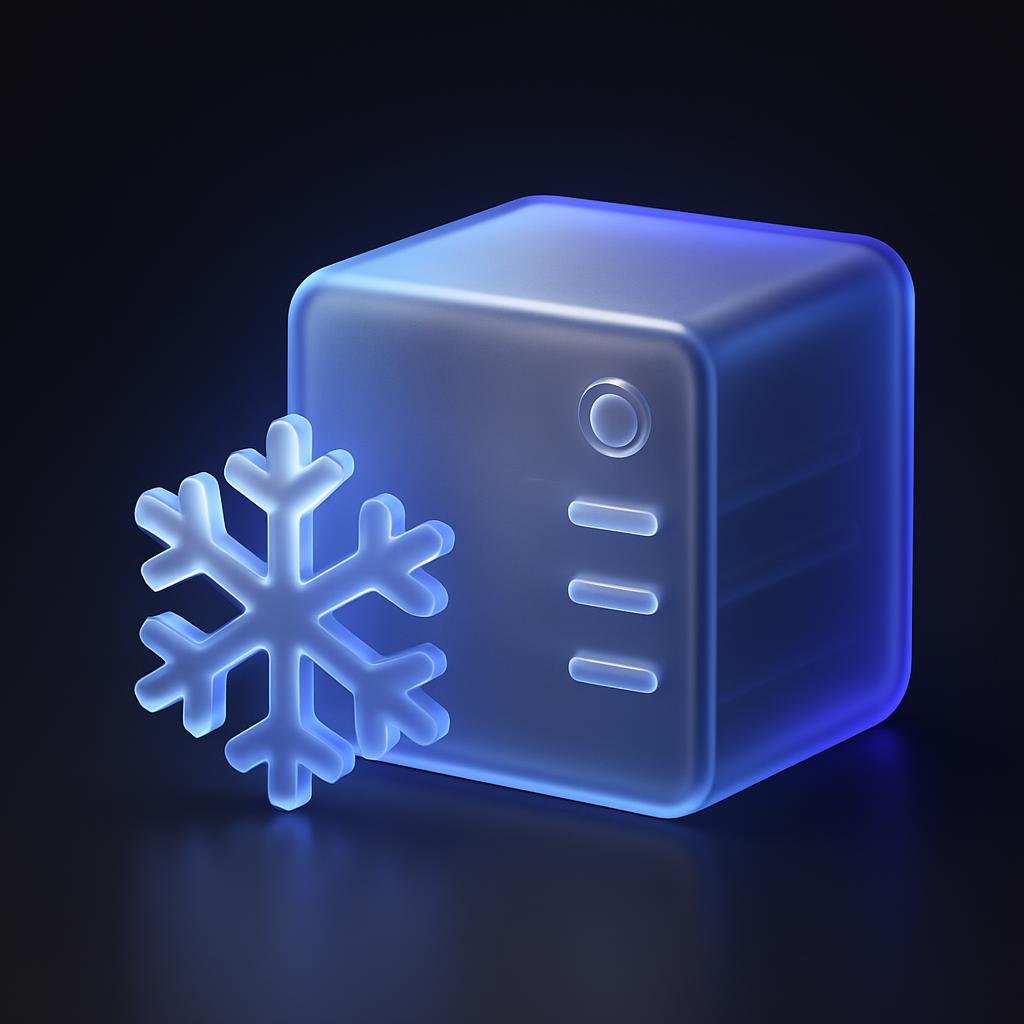 Visual representation of cold storage concept