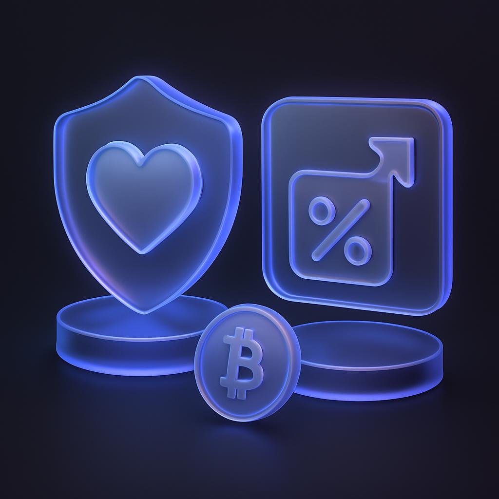 Visual representation of Bitunix's safety features like the Care Fund and 200x leverage options.