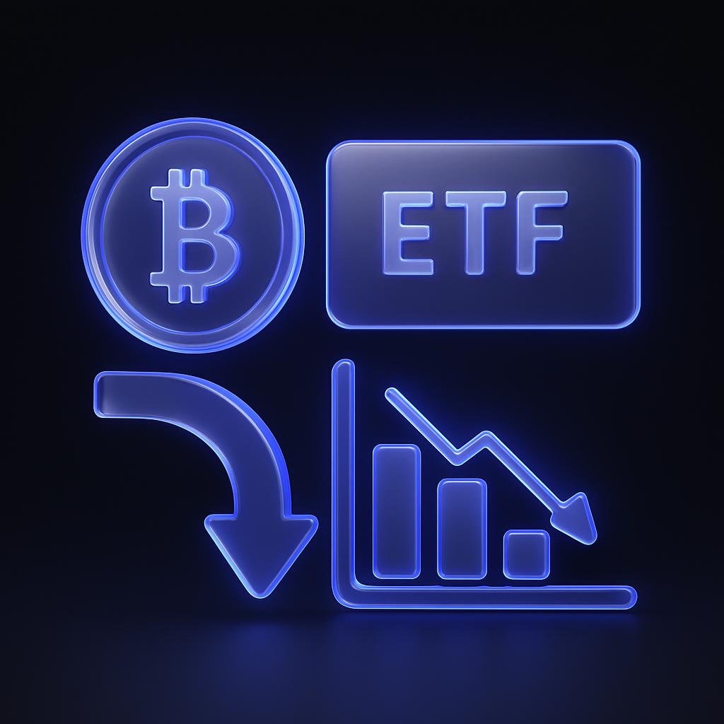 Diagram of Bitcoin ETF outflows and market impact