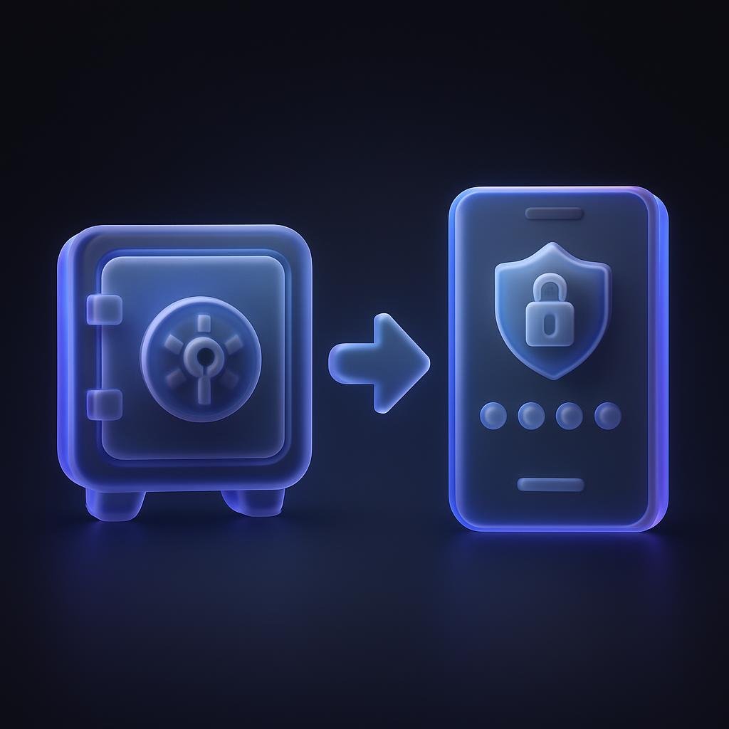 Diagram showing cold storage and 2FA authentication processes for enhanced security.