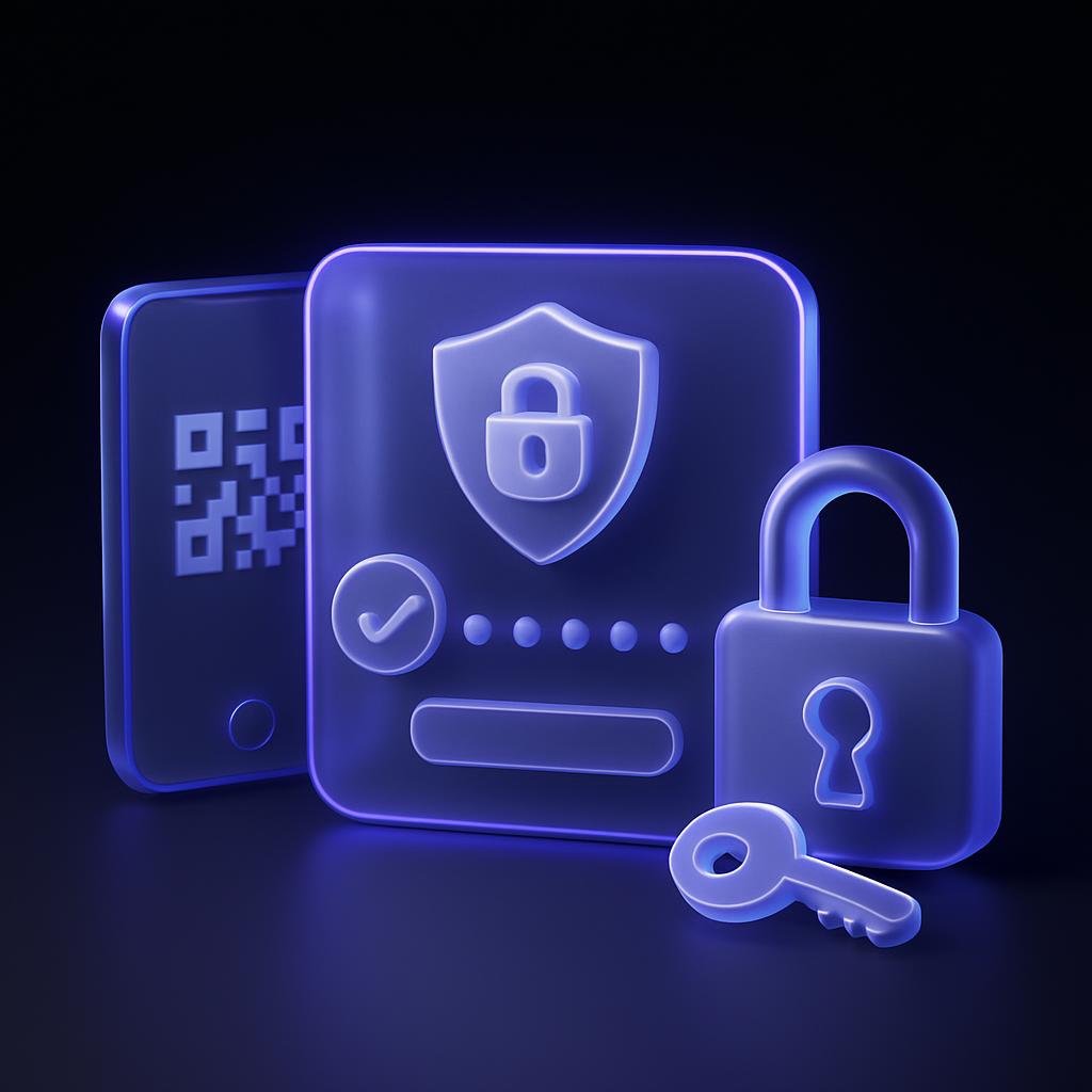 Image showing 2FA and cold storage setup to enhance security features explanation.