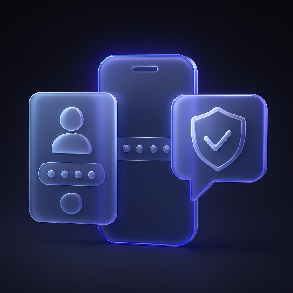 Visual representation of 2FA authentication process