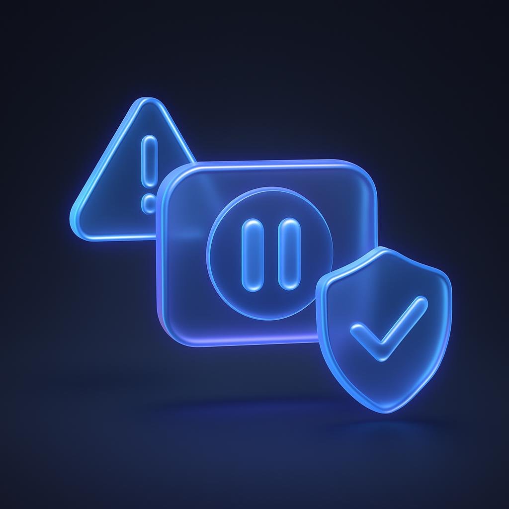 Diagram explaining the triggers for a temporary withdrawal pause.