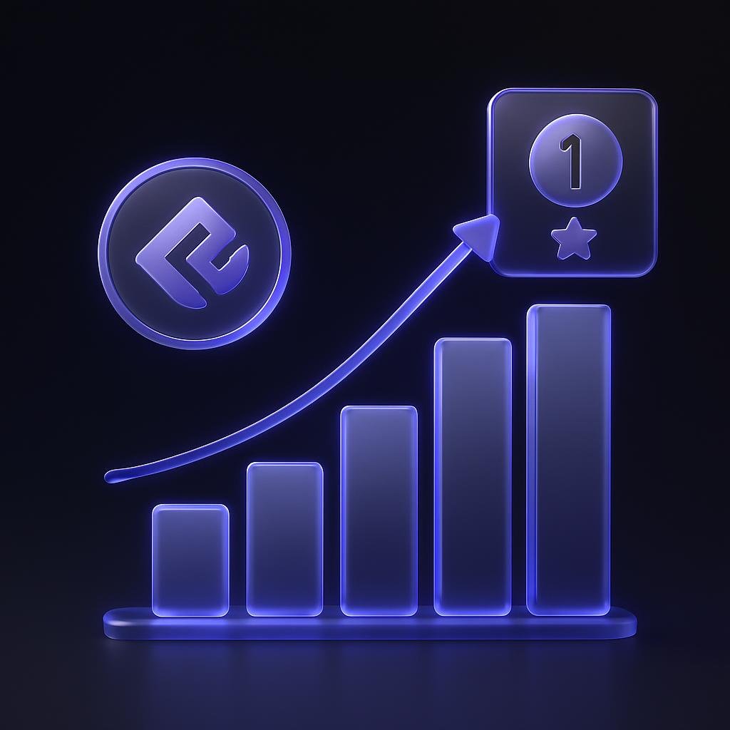 Graph showing Bitunix's trading volume and ranking among exchanges.