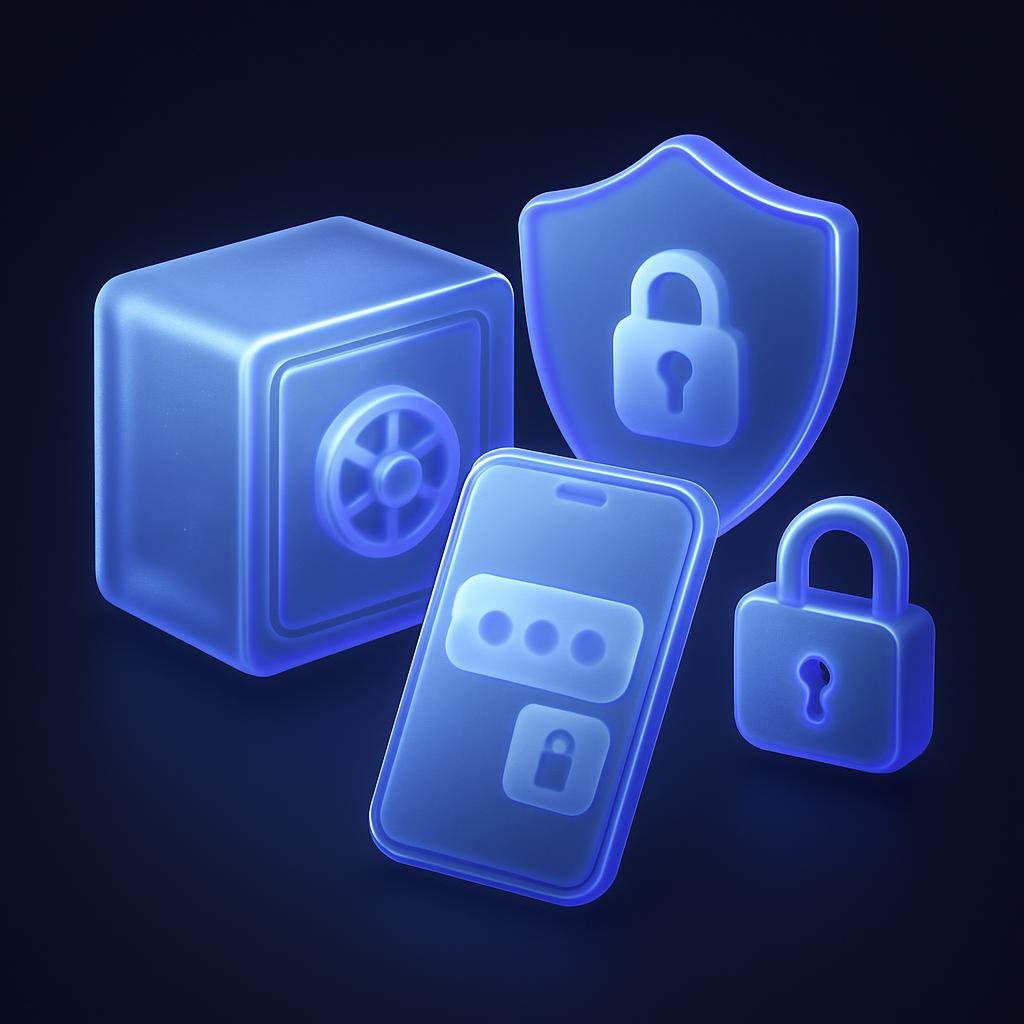 Diagram showing Cold Storage and 2FA security measures.