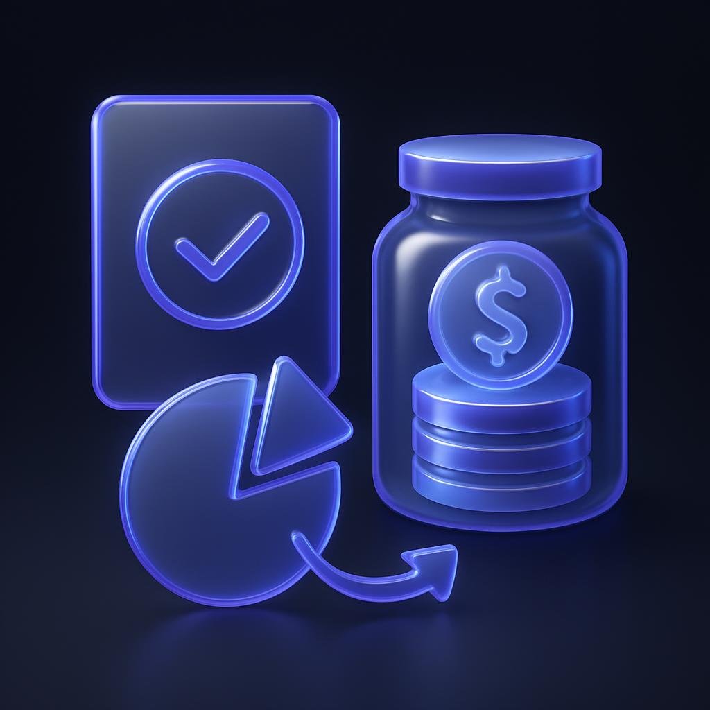Illustrate the concept of proof of reserves with a visual diagram showing asset coverage.