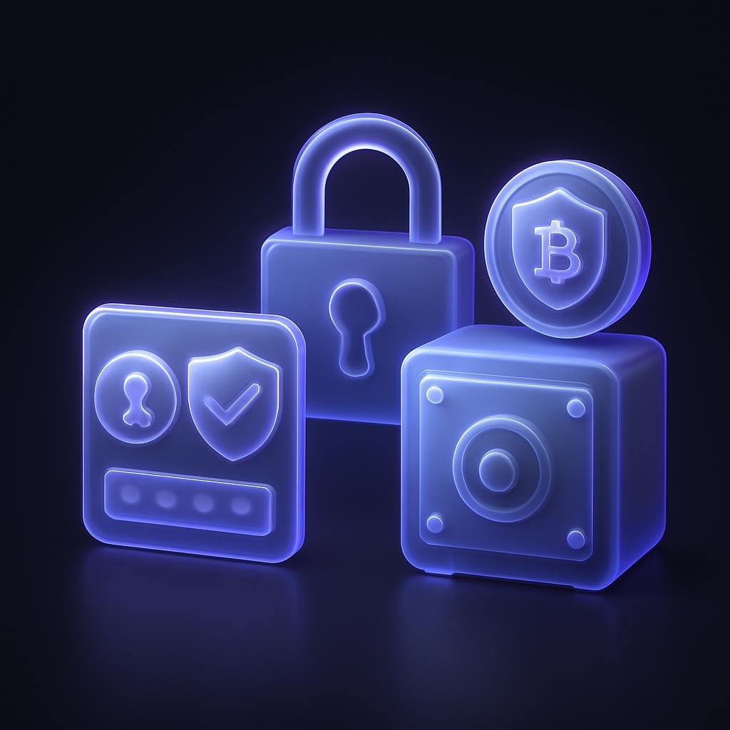 Visual representation of security measures like 2FA, cold storage, and the Bitunix Care Fund.