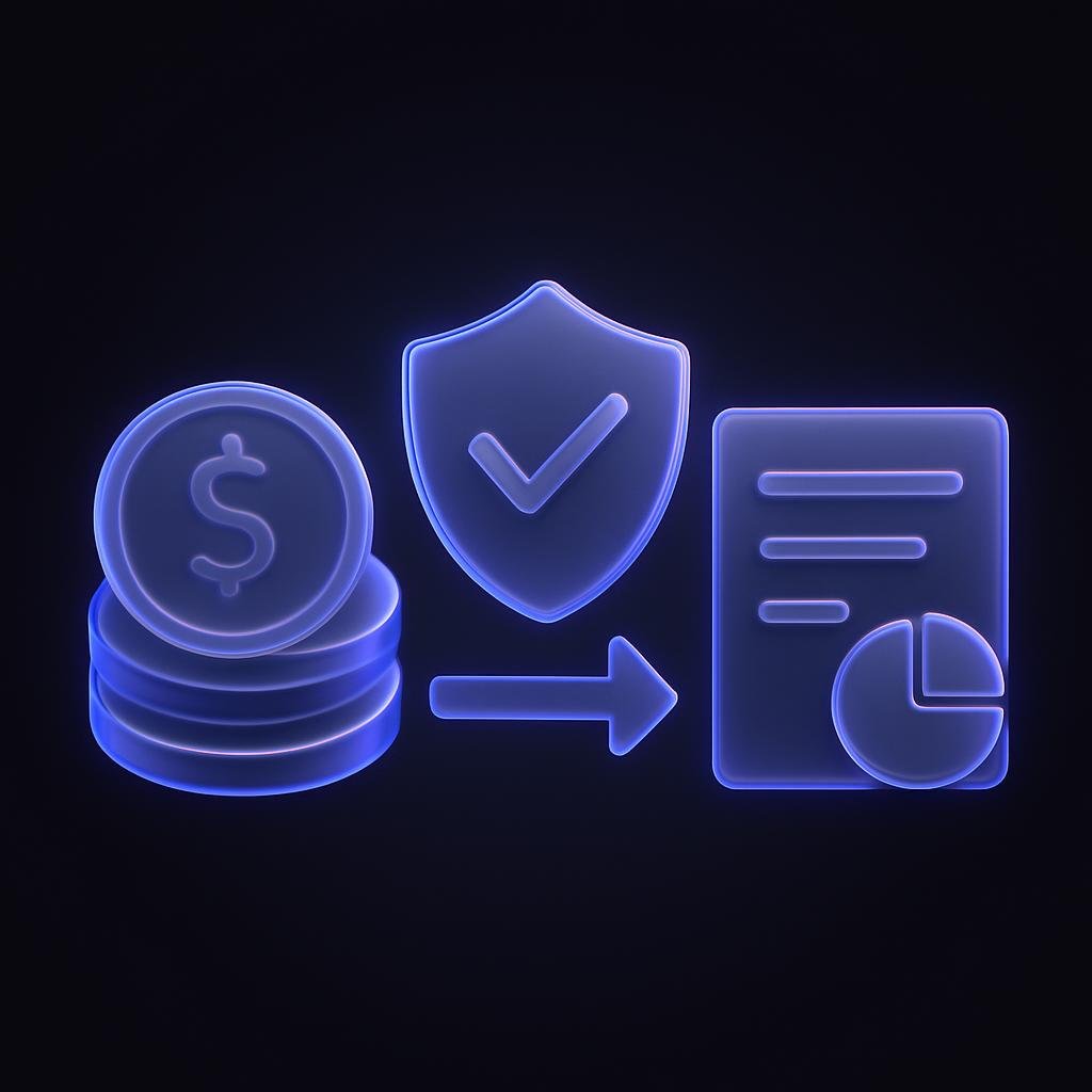 Diagram explaining the proof of reserves system.