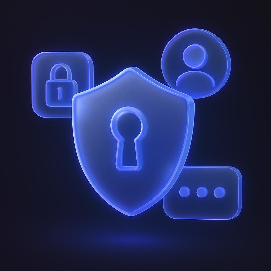 Visual representation of multi-layered security approach components.