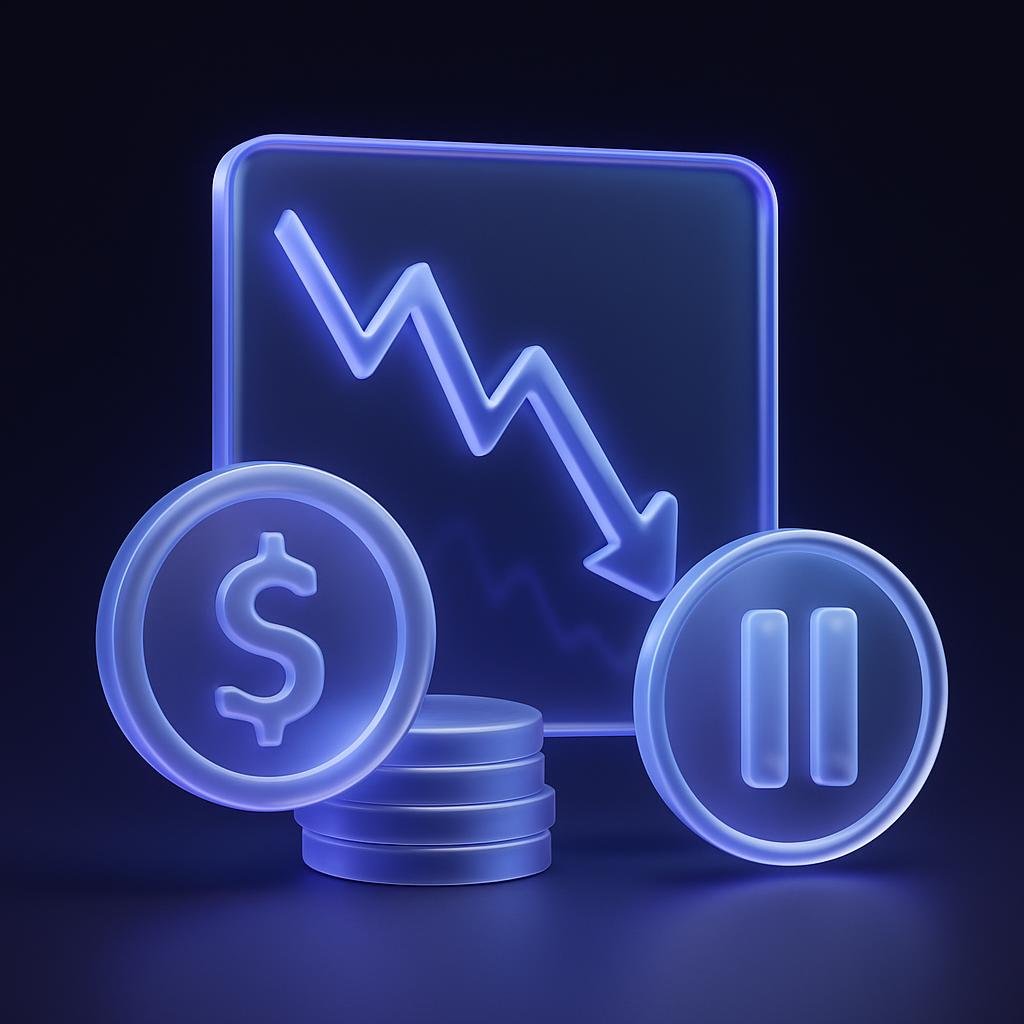 Illustrate the concept of a temporary withdrawal pause during market crashes.