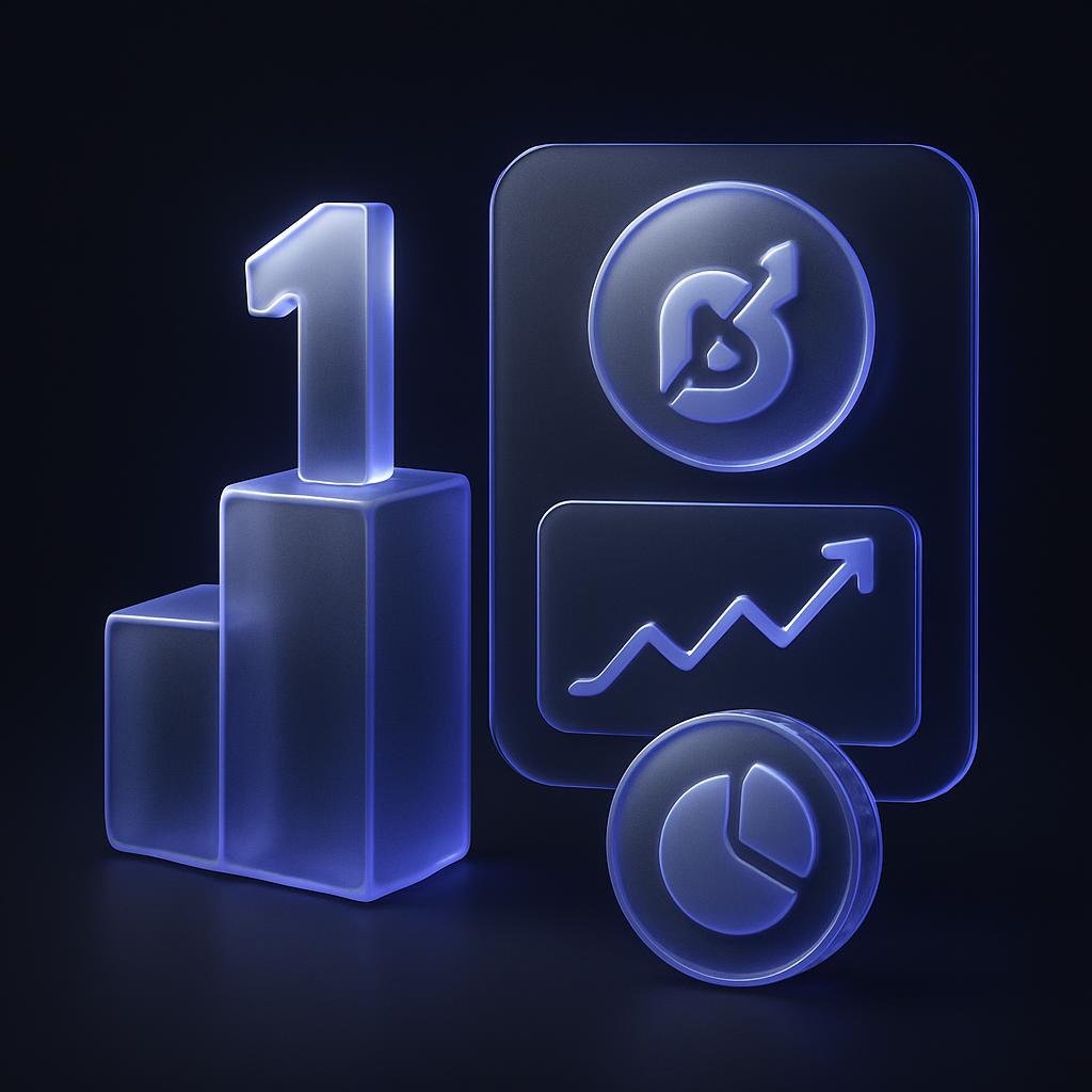 Visual representation of Bitunix's market position, showing its rank and 24h futures volume.