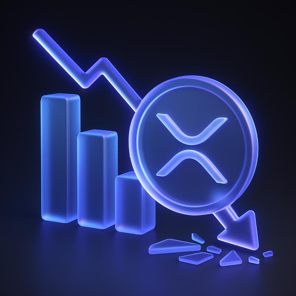 Illustrate the concept of the XRP price crash and its impact on the market.