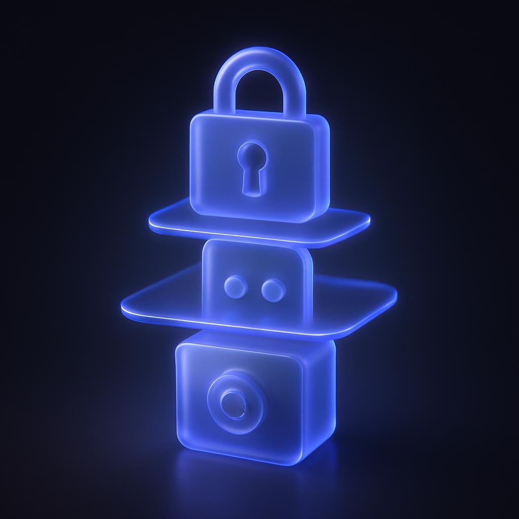 Diagram illustrating security layers including cold storage, 2FA, and compliance measures.