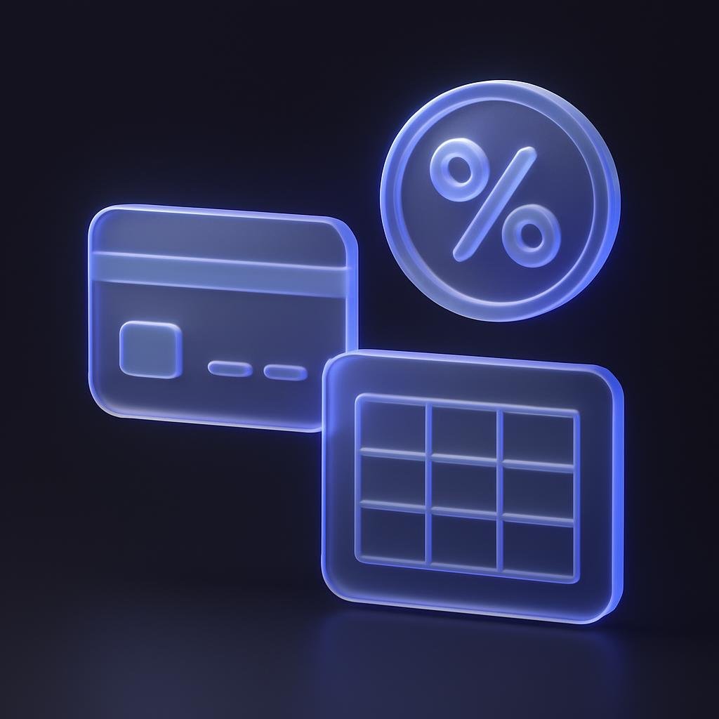Table of transaction fees for clarity on transparent fee structure.