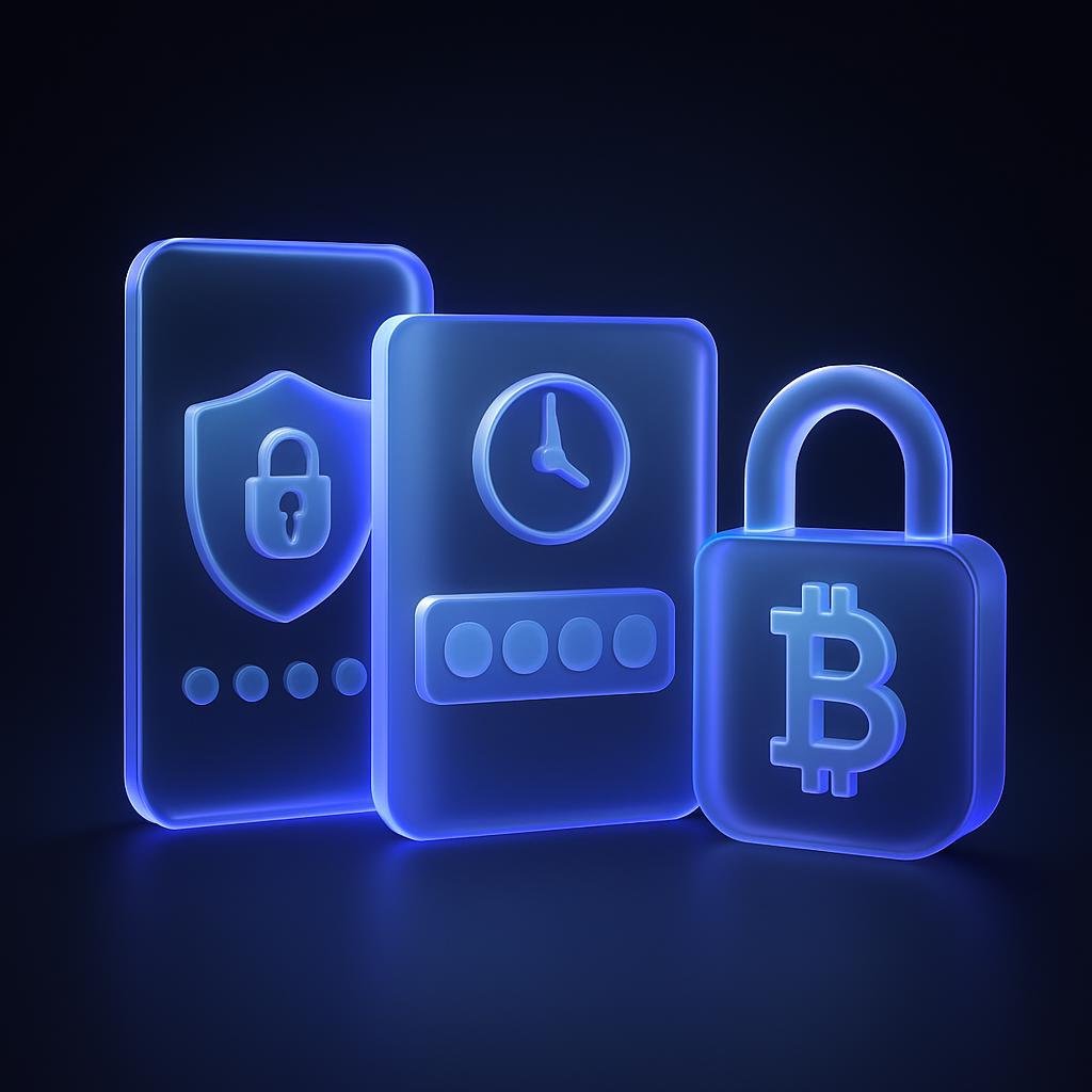 Diagram showing 2FA security and cold storage benefits.