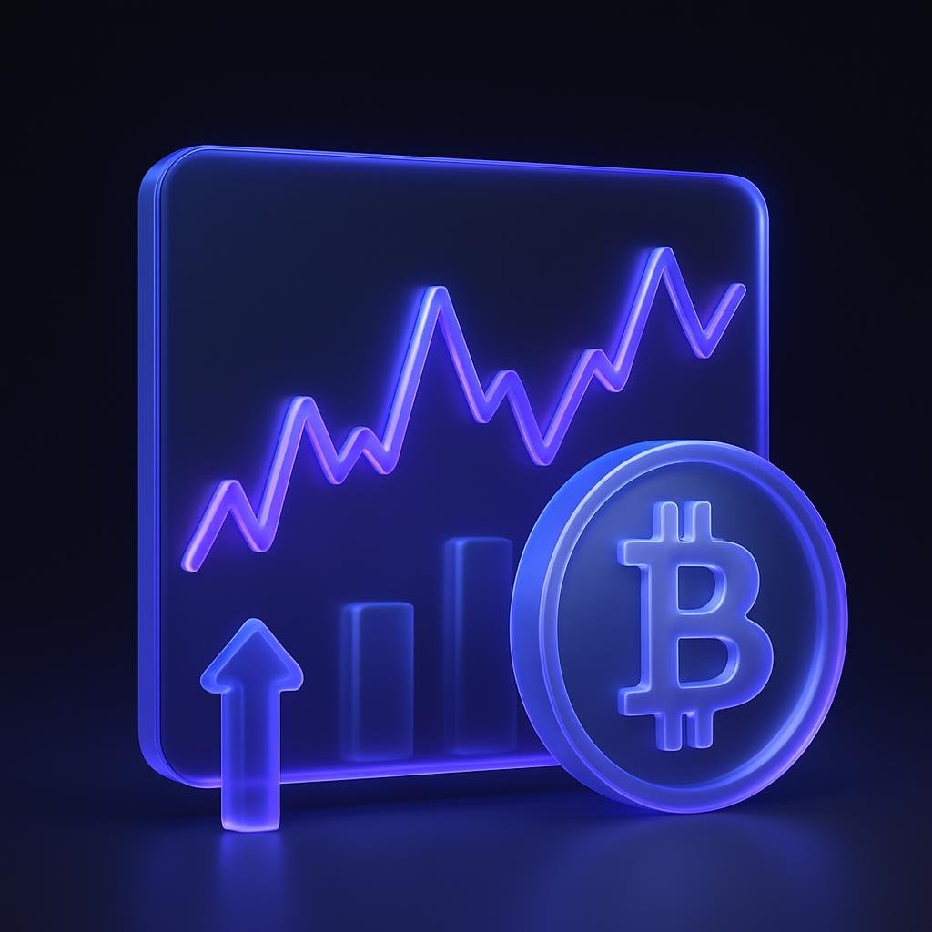 Illustrate cryptocurrency market volatility with a graph or chart.
