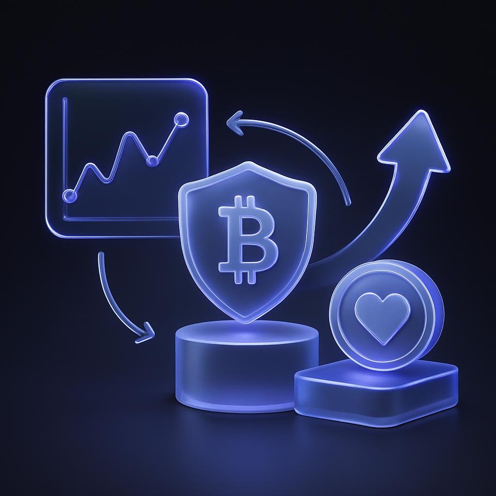 Visual diagram of how the Bitunix Care Fund operates during market volatility.