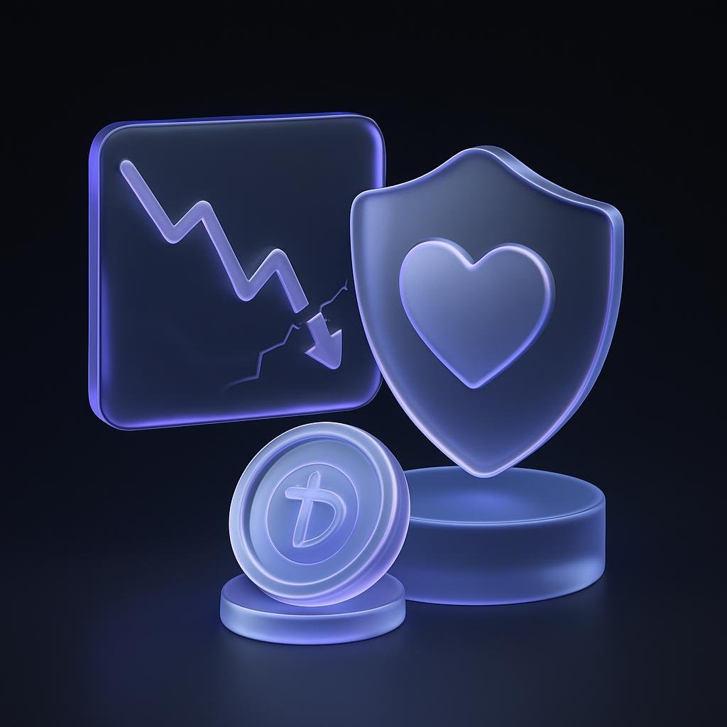 Visual representation of Bitunix's market crash resilience and Care Fund mechanism.