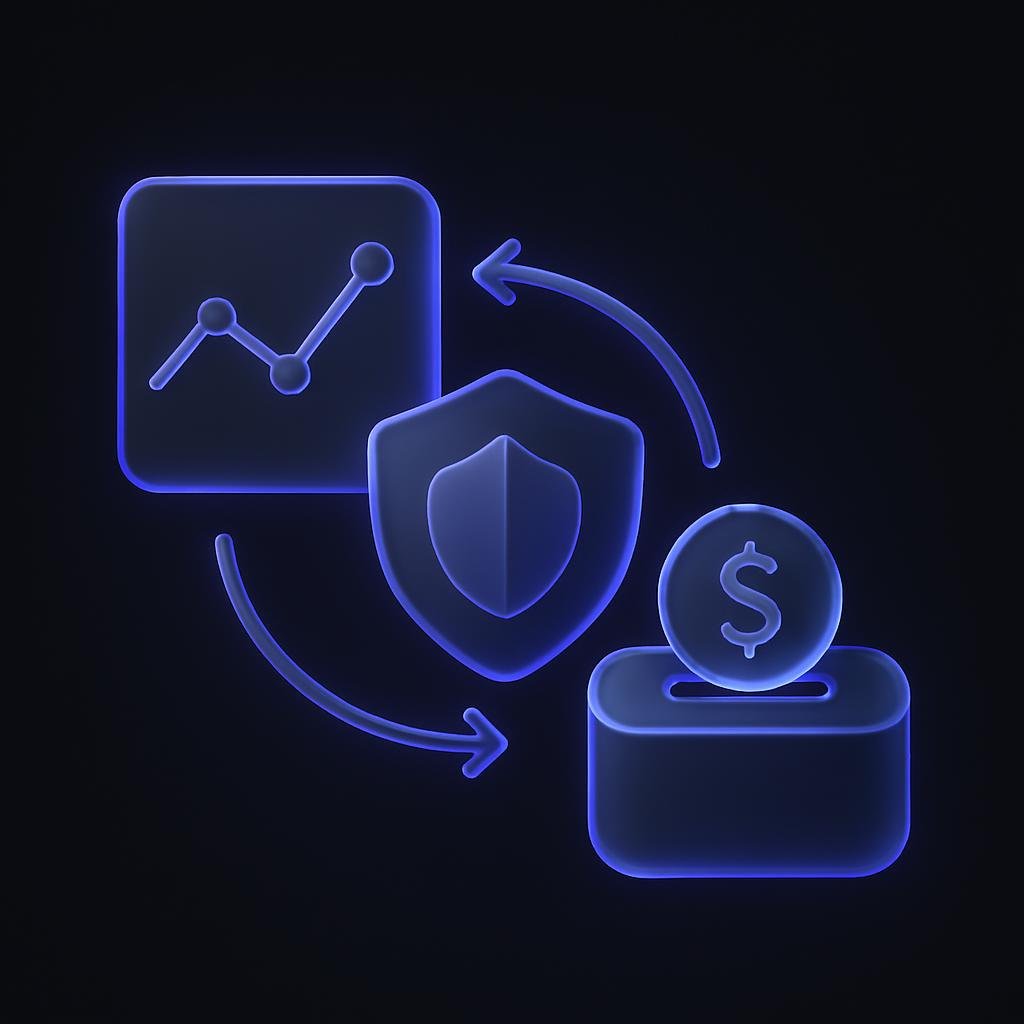 Diagram of how the Bitunix Care Fund operates during market volatility