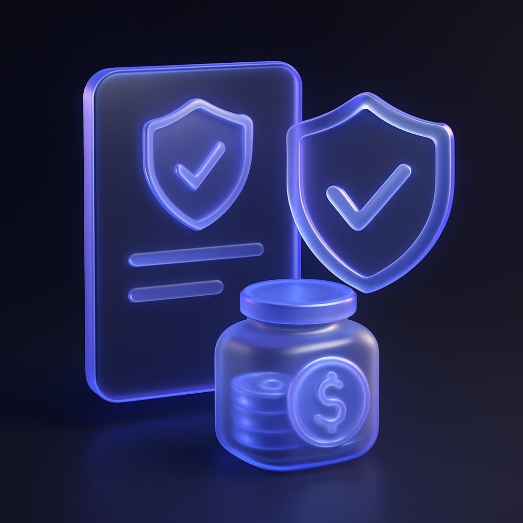 Visual representation of the Bitunix Care Fund's function as an insurance policy.