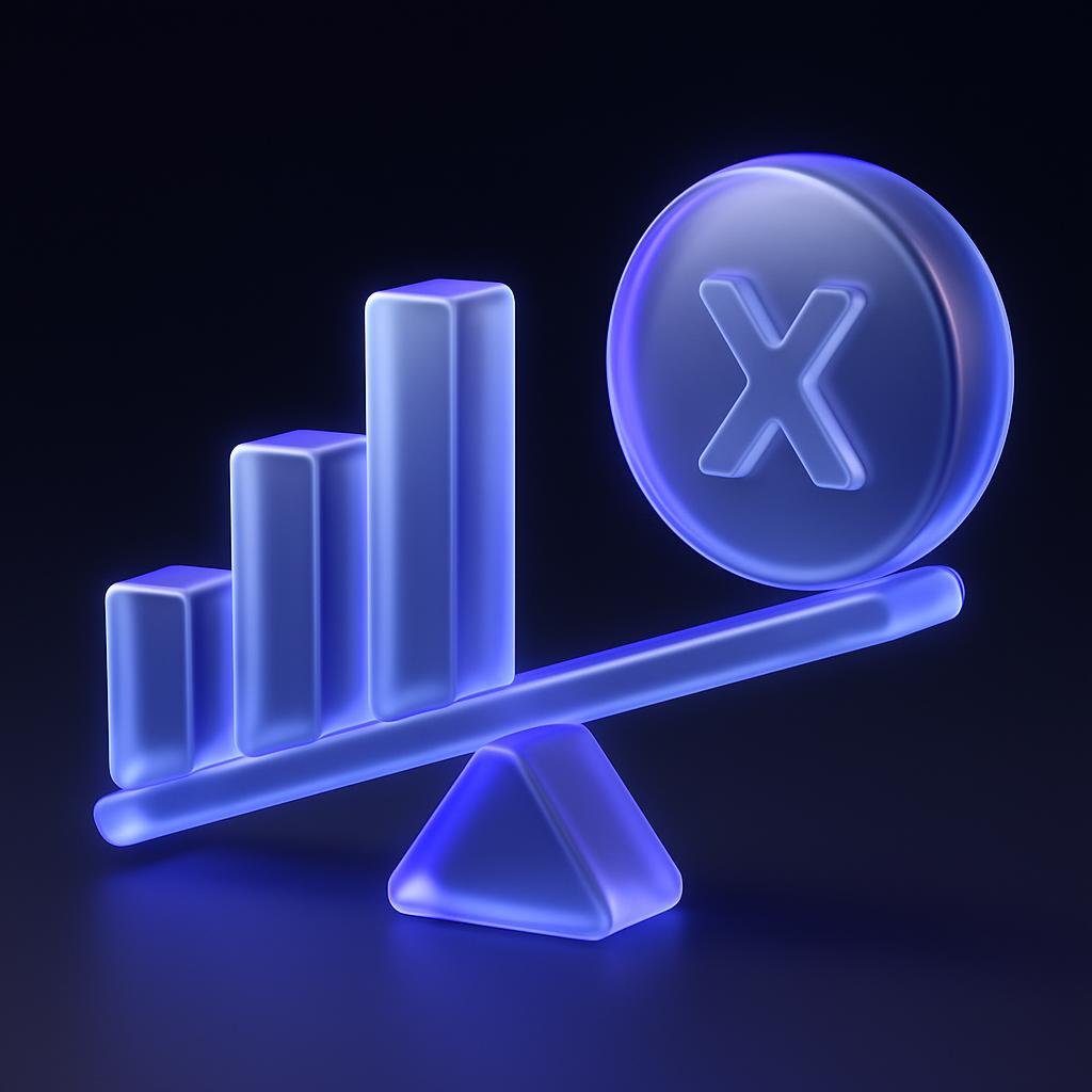 Visual representation of high leverage impacts, like a chart showing 200x leverage effects.