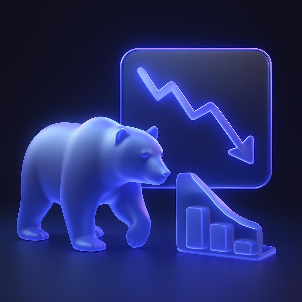 Illustrate the concept of a bear market and price correction during the 2026 crash.